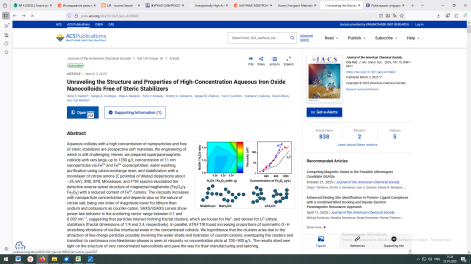 Ученые ИХХТ СО РАН вошли в рейтинг Топ-50 научных статей 2025 года по версии colab.ws