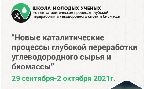 Школа молодых ученых. Новые каталитические процессы глубокой переработки углеводородного сырья и биомассы